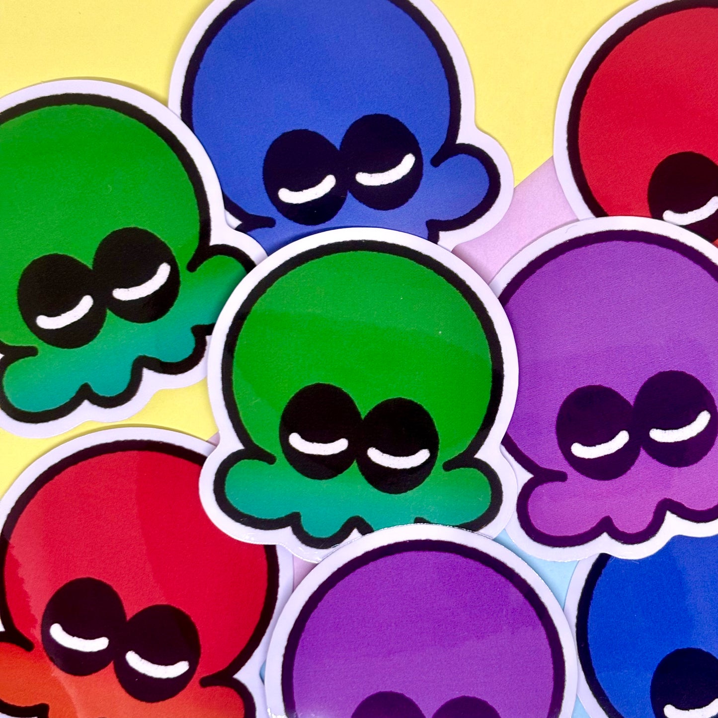 Napping octoling sticker