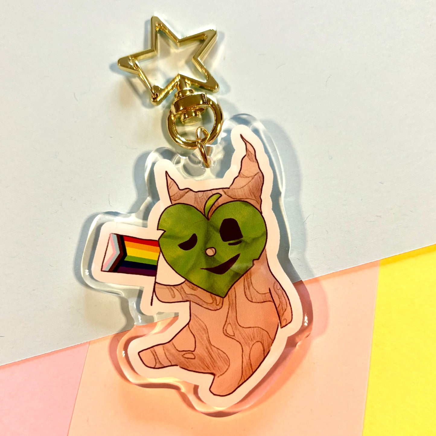 Pride tree keychain