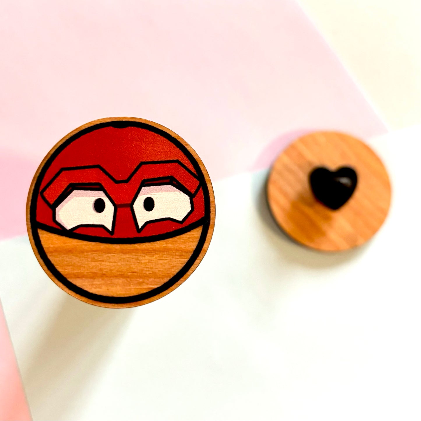 Zappy chap wooden pin