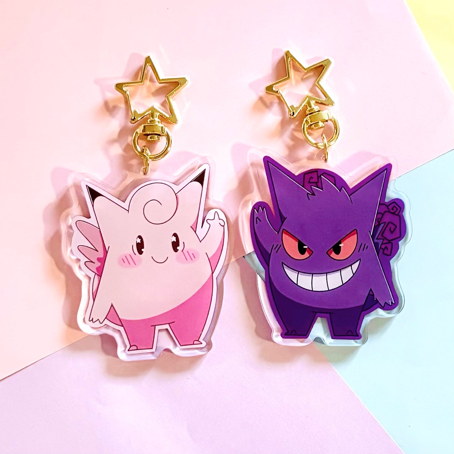 Fairy-ghost double sided keychain