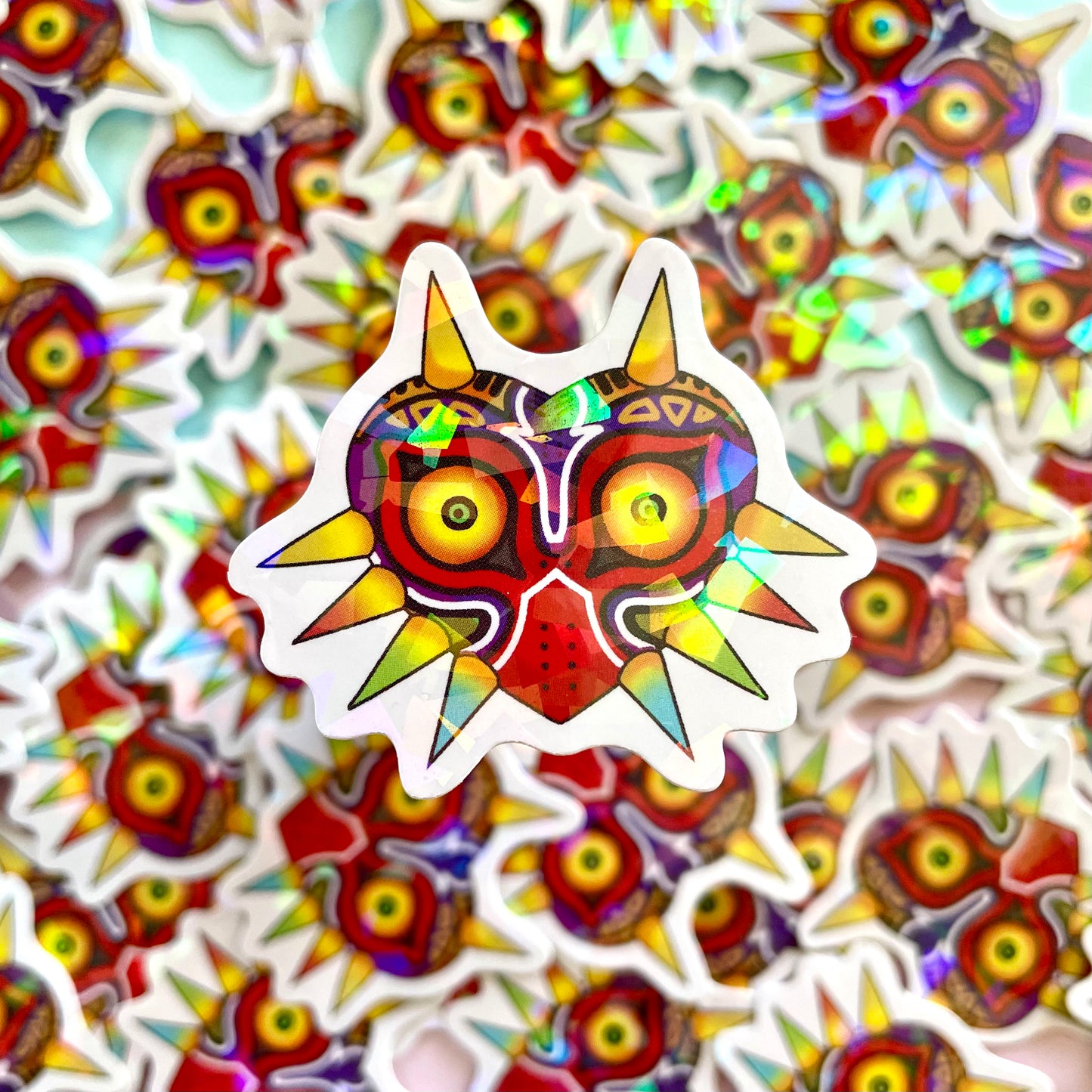 Majora's mask holographic sticker