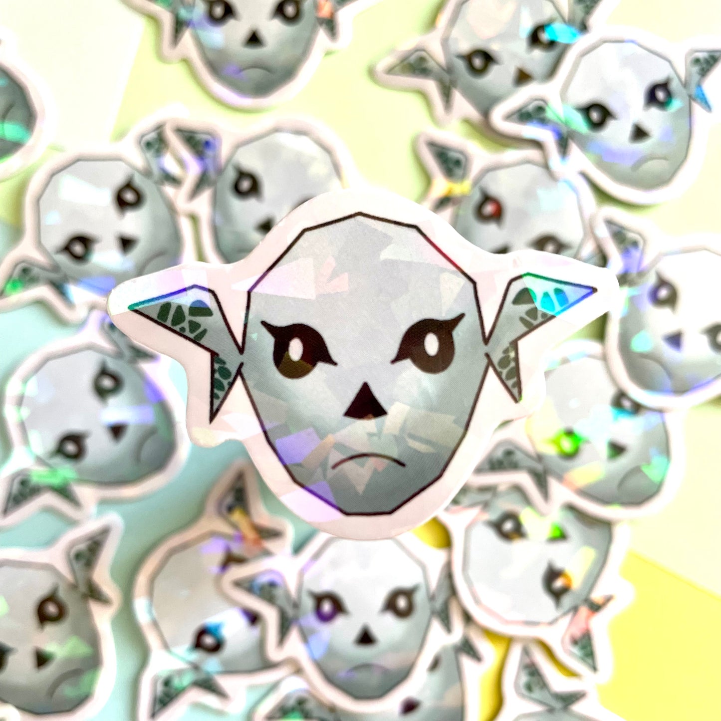 Zora mask holographic sticker