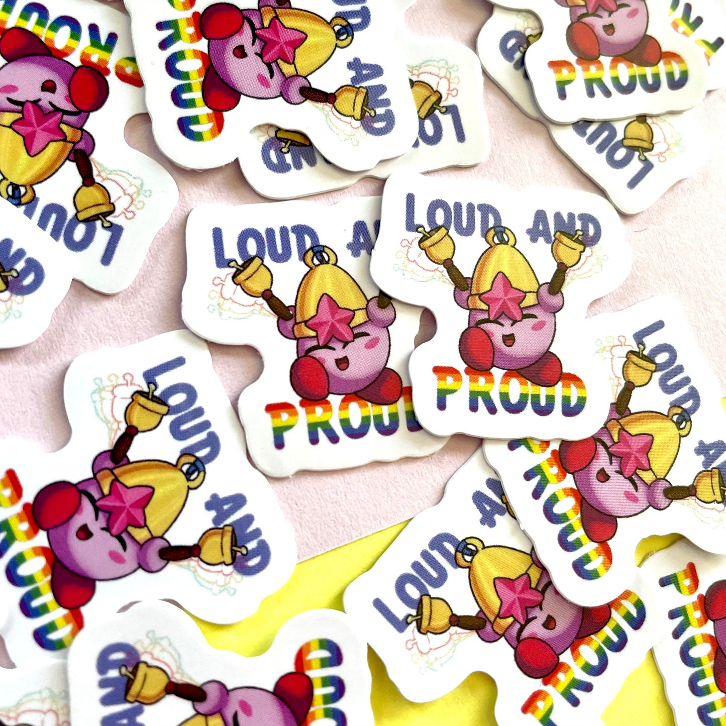 Loud and proud tiny sticker