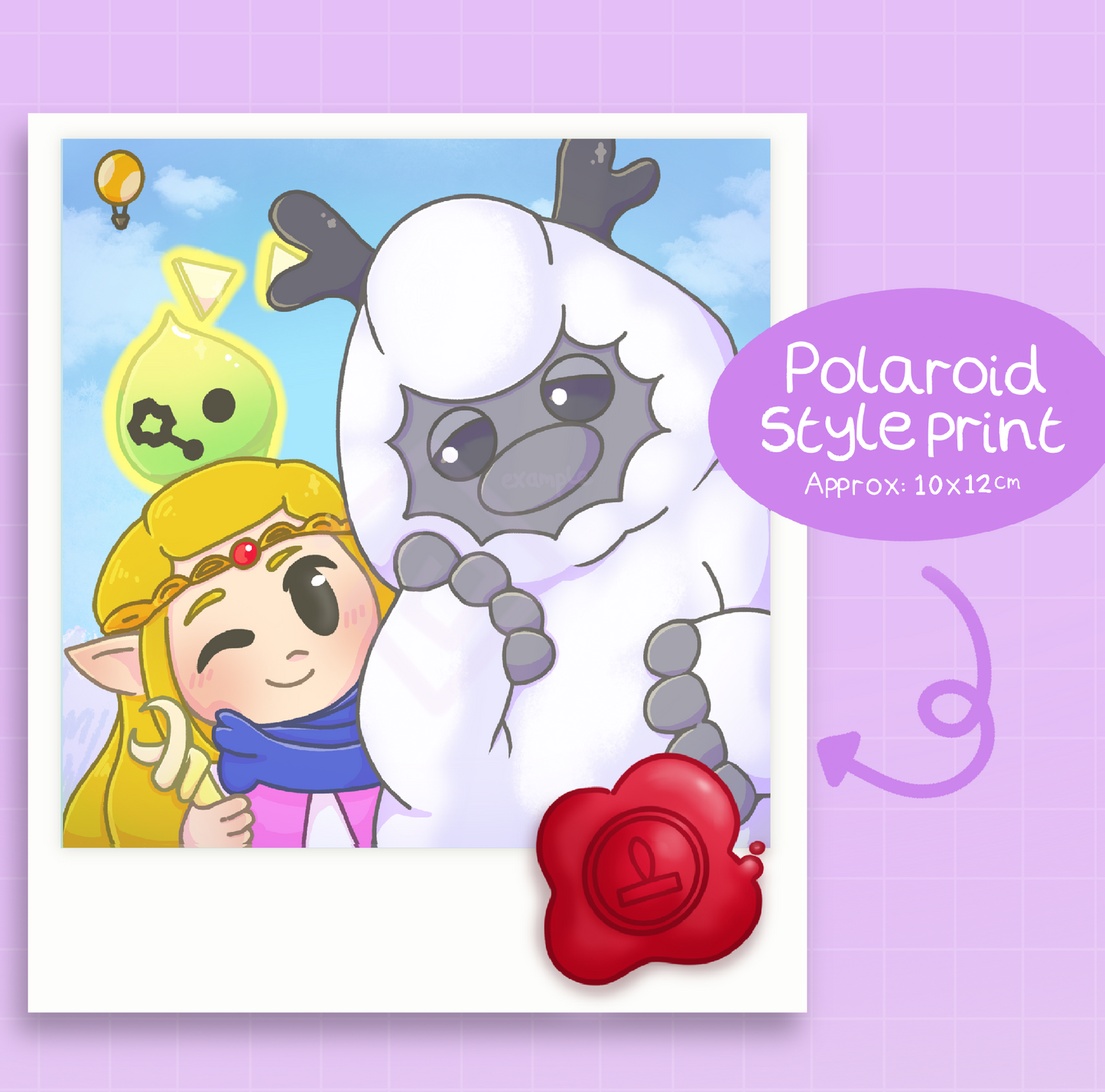 Condé and Zelda Polaroid style print