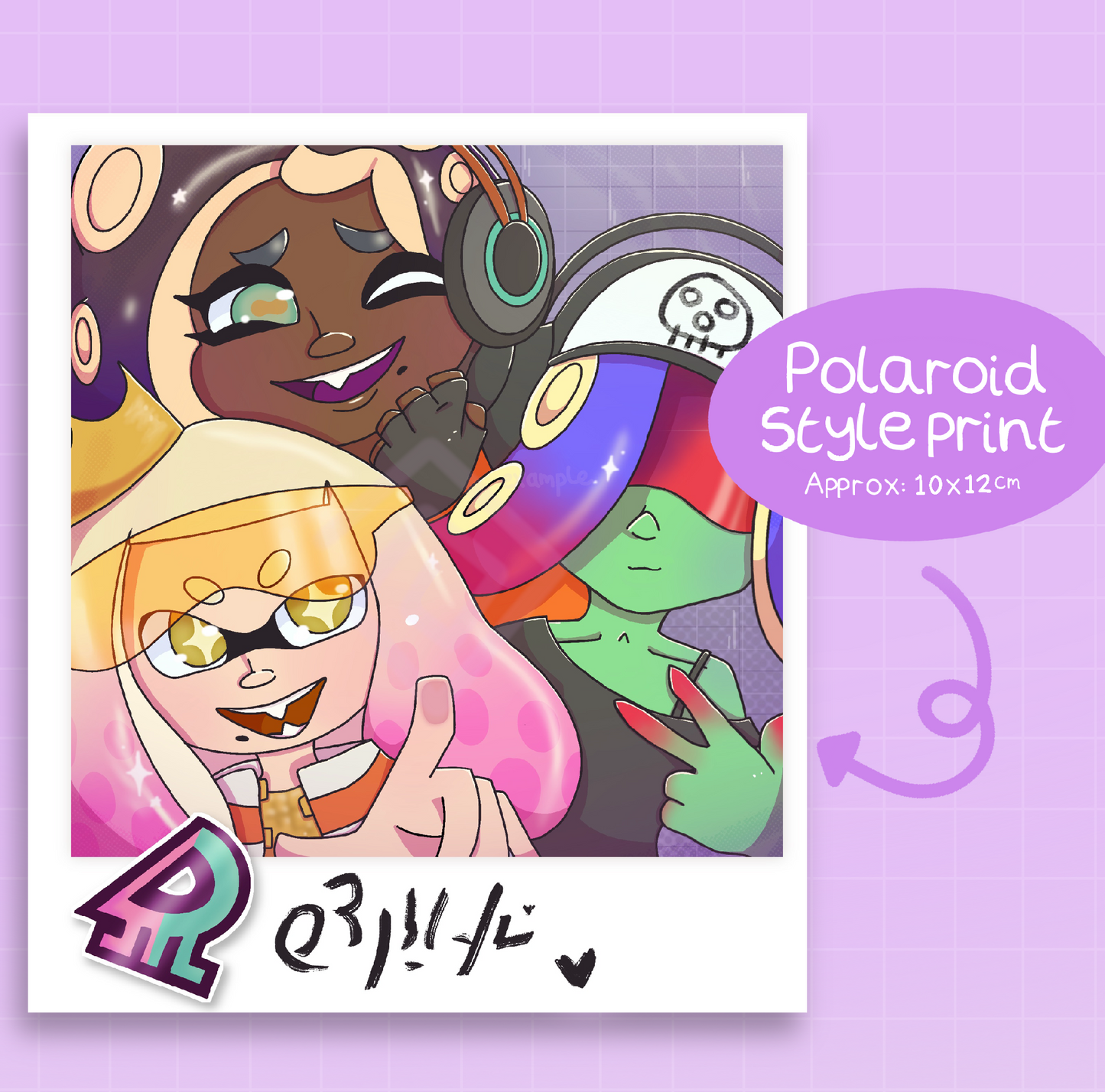 OTH and Acht Polaroid style print