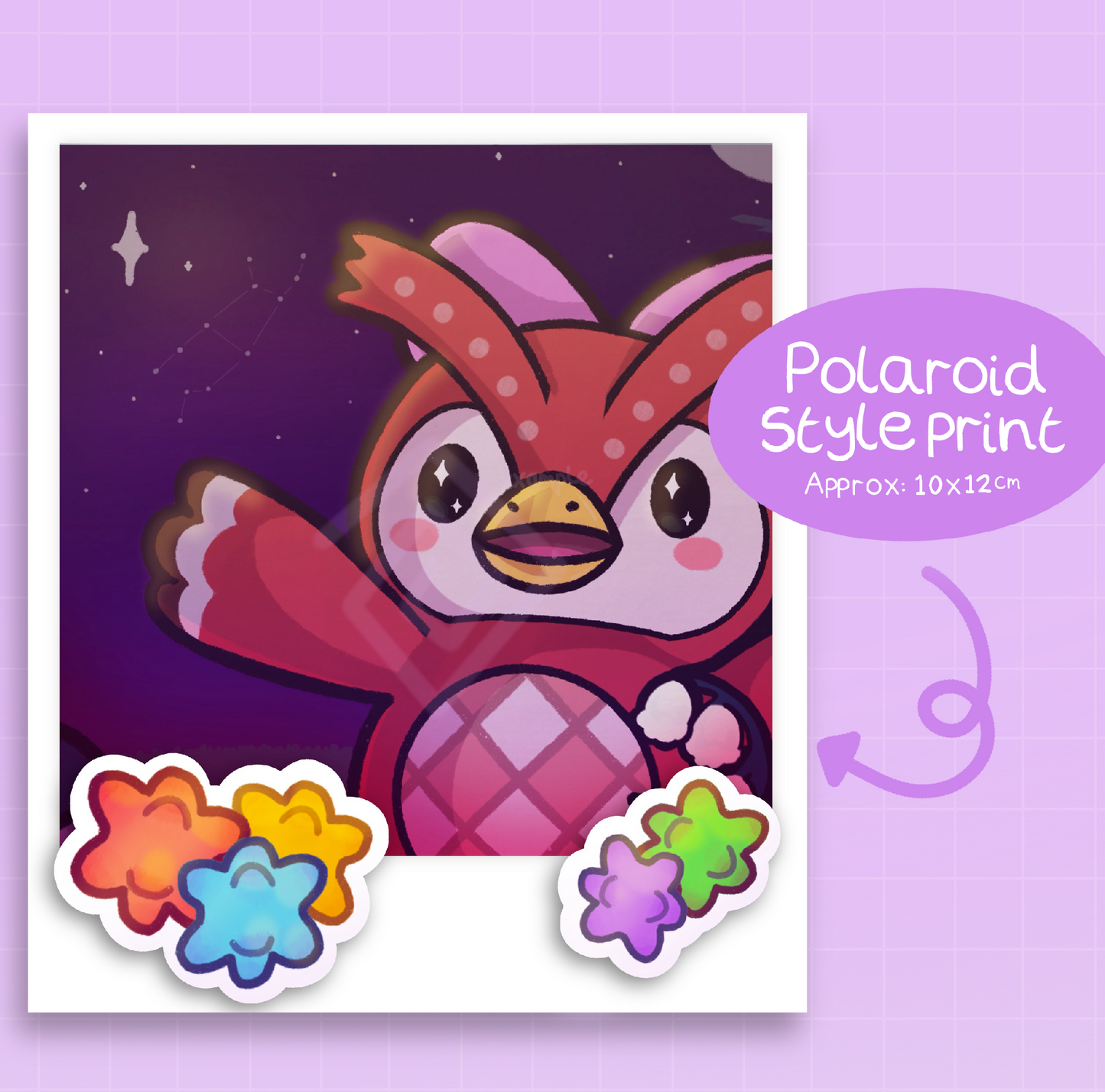 Celeste Polaroid style print