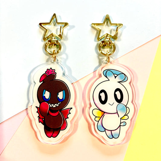 Double sided baby keychain