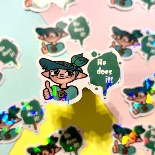 Splat Tim sticker